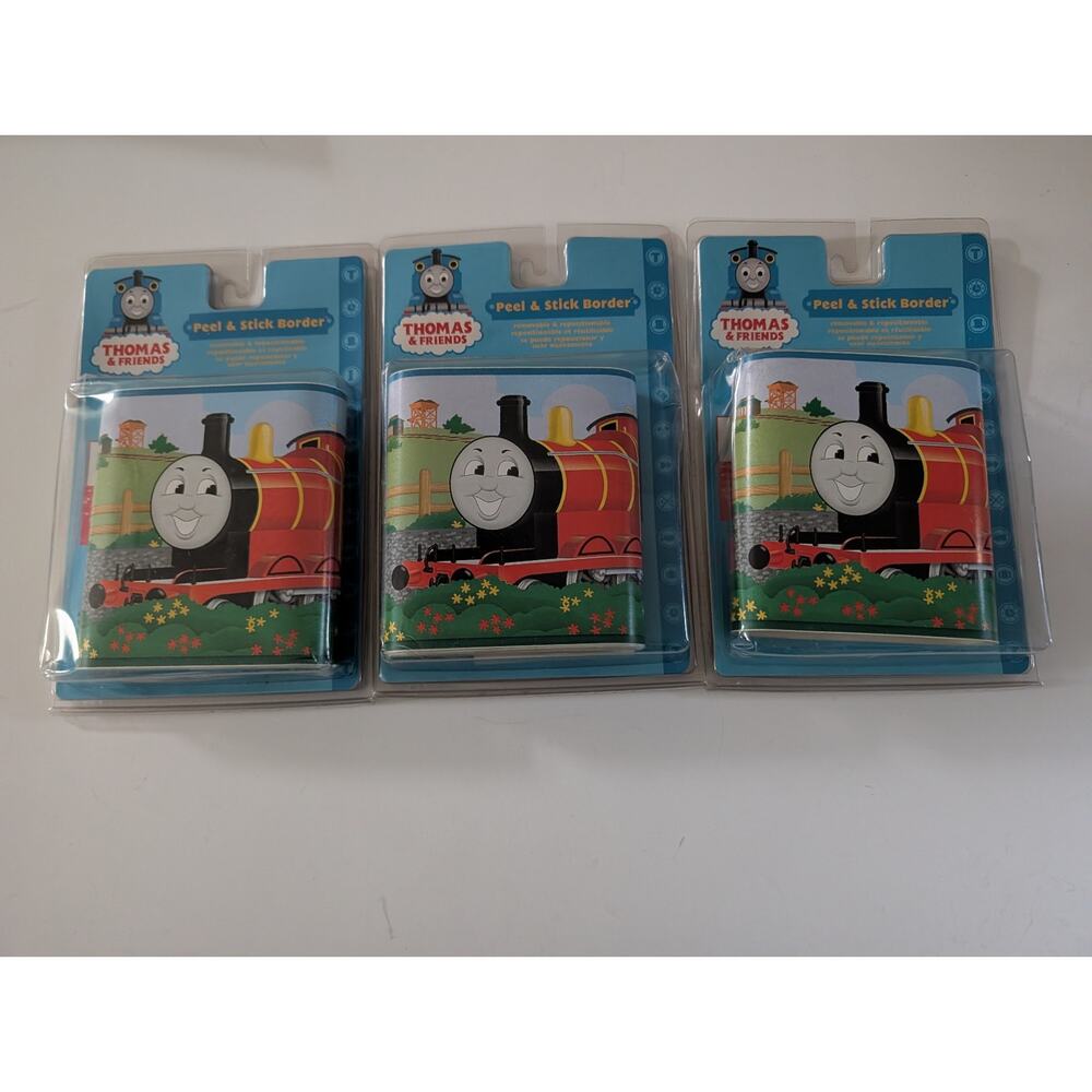 Thomas & Friends Peel & Stick Wall Border - 3 New Rolls (45ft Total)